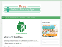 Tablet Screenshot of freeandroidtracking.com